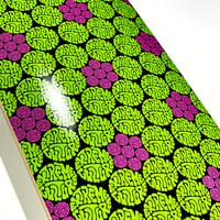 Image 2 of Extreme Culture® - SlimeBall Tiled Skateboard Standard Deck (GREEN)