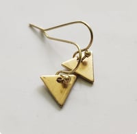 Image 2 of Brass Minis Geometric Shape Dangle Earrings, Series 1