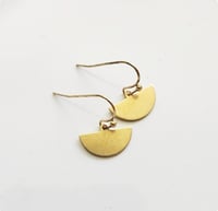 Image 4 of Brass Minis Geometric Shape Dangle Earrings, Series 1