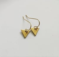 Image 3 of Brass Minis Geometric Shape Dangle Earrings, Series 1