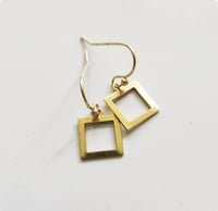 Image 2 of Brass Minis Geometric Shape Dangle Earrings, Series 2