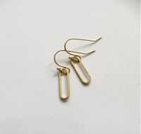 Image 6 of Brass Minis Geometric Shape Dangle Earrings, Series 2