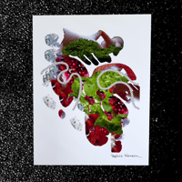 8x10" Ripe Pomegranate Digital Collage