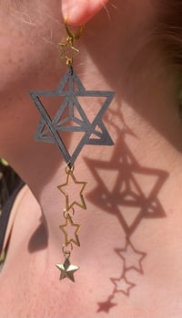 Image 3 of Starlight Merkaba Earrings
