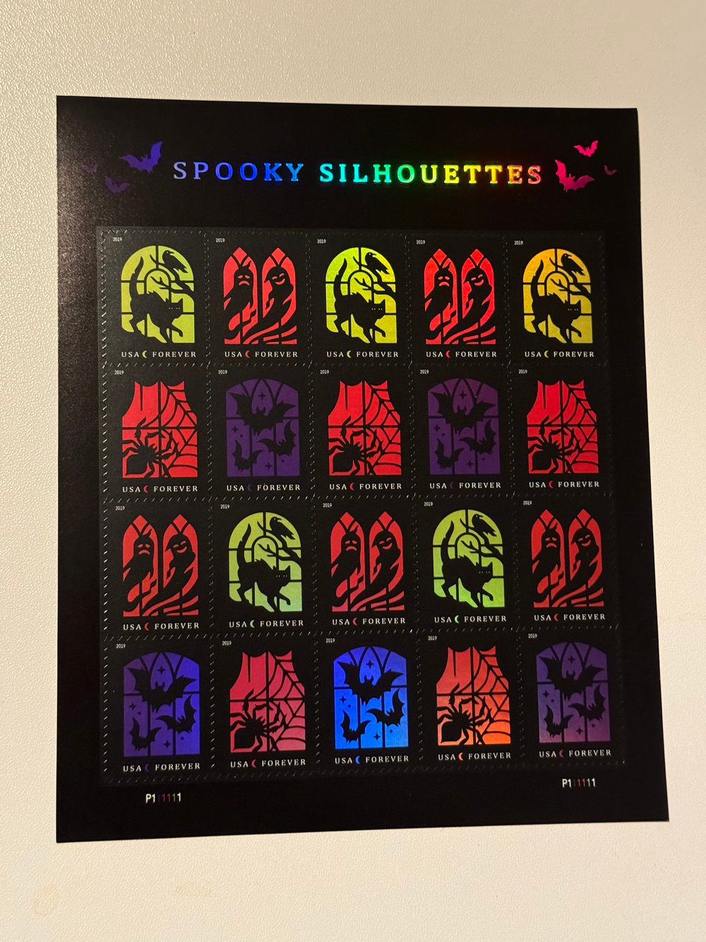 USPS Spooky Silhouettes Forever Stamps 5 Books (100 Stamps)