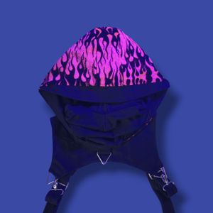 Image of UV Flamingo Flame Ninja Hood