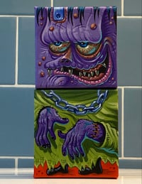 Image 2 of Purple Monster Blockhead Set