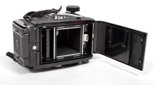 Image of Mamiya C330 Professional 6X6 TLR camera + 80mm F2.8 Blue Dot lens + strap #4555