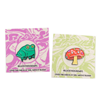 Image 1 of Good Luck Frog / Mushroom Enamel Pin