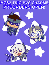 PREORDER! MGS2 Trio PVC Rubber Charms!