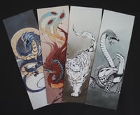 Image 1 of Calligraphy Four Guardians Plain Bookmarks