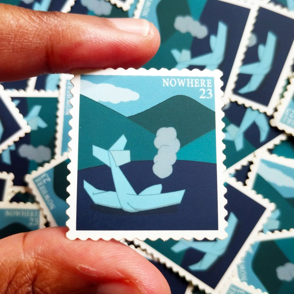 Image of wish you were here vinyl sticker