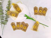 Image 2 of 30pcs Sunflower Keychain Set - Thank You Tags, Babyshowers , Birthdays , Events