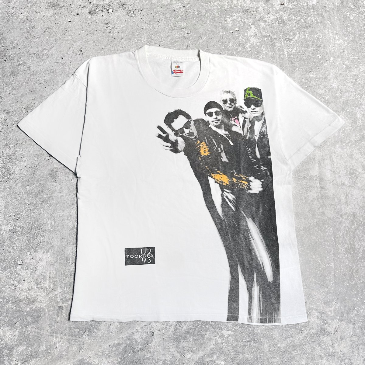 U2 Tシャツ デッドストック ZOOROPA 93‘ U2 Zooropa 93 Vintage 90s overprinted t shirt size L/XL | eBay