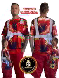 Image 1 of RB PRODUCTIONS Red Hibiscus Blend Hi Vis Shirt