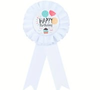 Image 1 of 1pc, Happy Birthday Party Badge