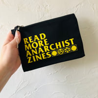 Image 1 of Read More Anarchist Zines zip pouch bag