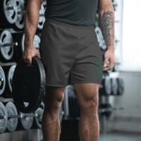 Image 5 of Green Dreams Greys Athletic Long Shorts