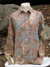 Image 1 of Ice Dyed Button-Down Shirt - Winter Wren - Men's L - Free Shipping