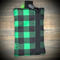 Image 3 of Flippin XL Wallet - Spooky Green Plaid