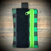 Image 2 of Flippin XL Wallet - Spooky Green Plaid