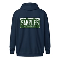 Image 6 of License Plate /heavy zip hoodie/Front & Back Print-6 COLORS AVAILABLE