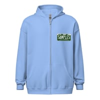 Image 9 of License Plate /heavy zip hoodie/Front & Back Print-6 COLORS AVAILABLE