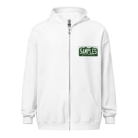 Image 7 of License Plate /heavy zip hoodie/Front & Back Print-6 COLORS AVAILABLE