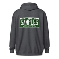 Image 12 of License Plate /heavy zip hoodie/Front & Back Print-6 COLORS AVAILABLE