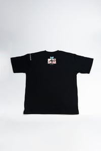 Image 2 of MATERIAL GIRL: Short Sleeve Zip T-Shirt (black)