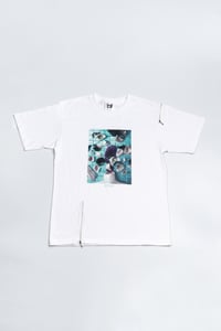 Image 1 of MATERIAL GIRL: Short Sleeve Zip T-Shirt (white)