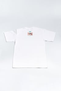 Image 2 of MATERIAL GIRL: Short Sleeve Zip T-Shirt (white)