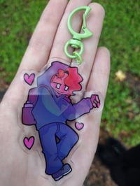 Image 3 of FNF Soft Mod Pico Keychain