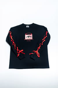 Image 1 of MATERIAL GIRL: Ribbon Sweatshirt (2 colors)