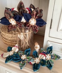 Image 2 of Memory Flowers custom created from a clients loved ones hankies and scarves