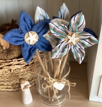 Image 1 of Memory Flowers custom created from a clients loved ones shirts and polo