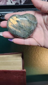 Labradorite Heart