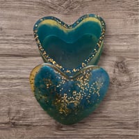 Image 1 of Heart Resin Trinket Box