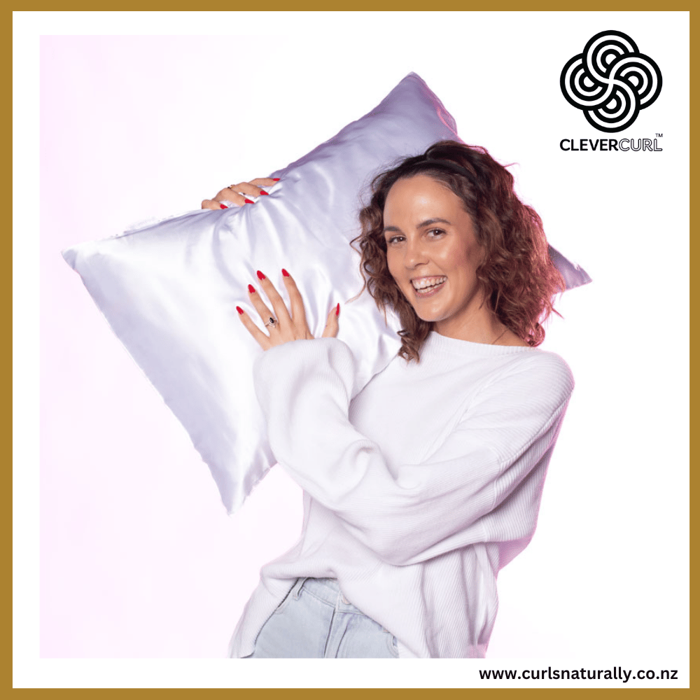 Clever Curl™ RPET Satin Pillowcase Curls Naturally