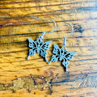 Image 2 of Set of 5 butterfly silver plated earrings 