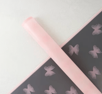 Light Pink Bow Design Floral Paper 