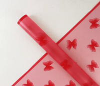 Red Bow Design Floral Paper 