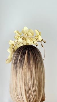 Image 3 of Gold Halo Orchid Headband