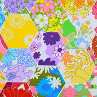 Image 2 of Die-Cut Floral Hexies EPP Fabric Hexagons