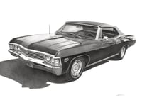 Image 4 of 1967 Chevy Impala ~ Fine Art Print 