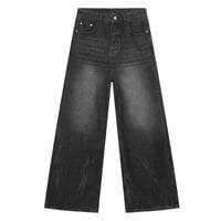 Image 6 of Men's Vintage Worn-Out Wide-Leg Jeans
