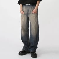 Image 2 of Men's Vintage High-Waist Wide-Leg Jeans