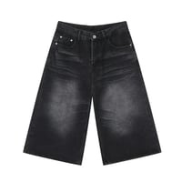 Image 1 of Men's American Style Calf-Length Denim Shorts