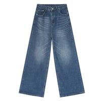 Image 9 of Men's Worn-Out Vintage Wide-Leg Jeans
