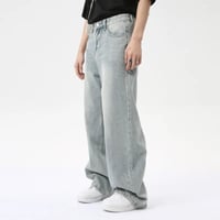 Image 2 of Men's High Street Casual Wide-Leg Jeans